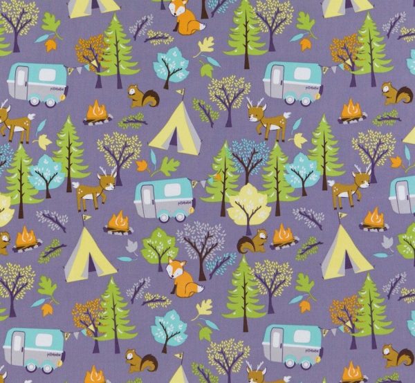 Organic Cotton Play Mat/Quilted Blanket - Forest Friends/Mint Pebbles Reversible - Image 11