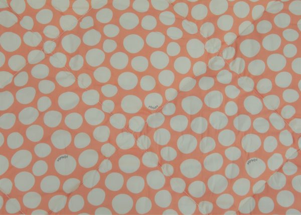 Organic Cotton Play Mat/Quilted Blanket - Safari Dream/Pink Pebbles Reversible - Image 5