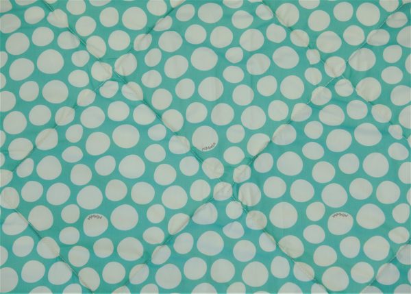 Organic Cotton Play Mat/Quilted Blanket - Forest Friends/Mint Pebbles Reversible - Image 6