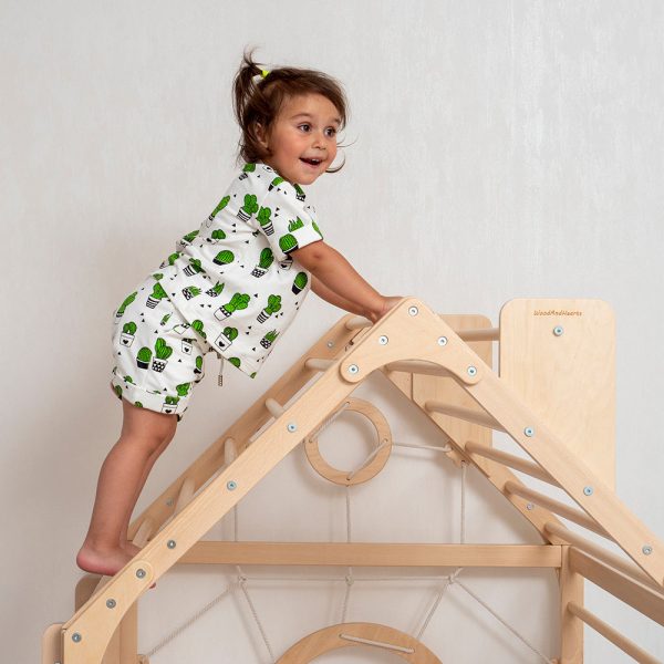 Wooden Climbing Playhouse - Image 2