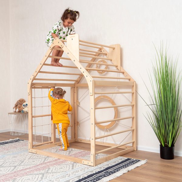 Wooden Climbing Playhouse - Image 4