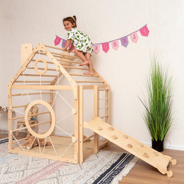 Wooden Climbing Playhouse - Image 7