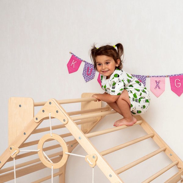 Wooden Climbing Playhouse - Image 9