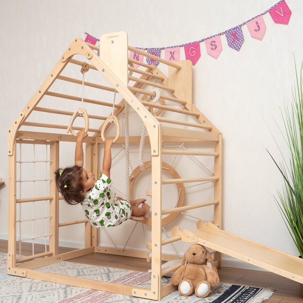 Wooden Climbing Playhouse - Image 19