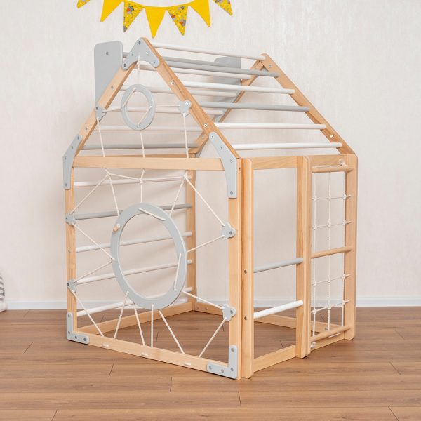 Wooden Climbing Playhouse - Image 12