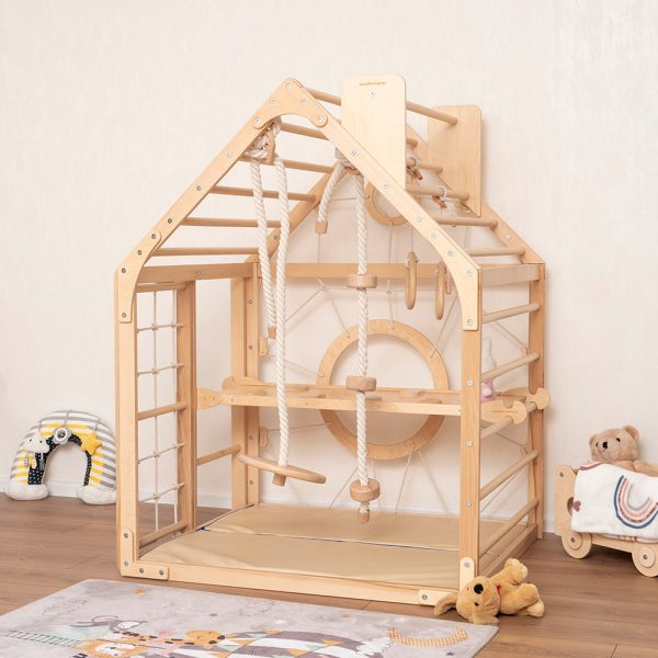 Wooden Climbing Playhouse - Image 11