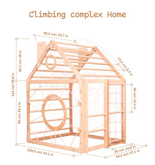 Wooden Climbing Playhouse - Image 3